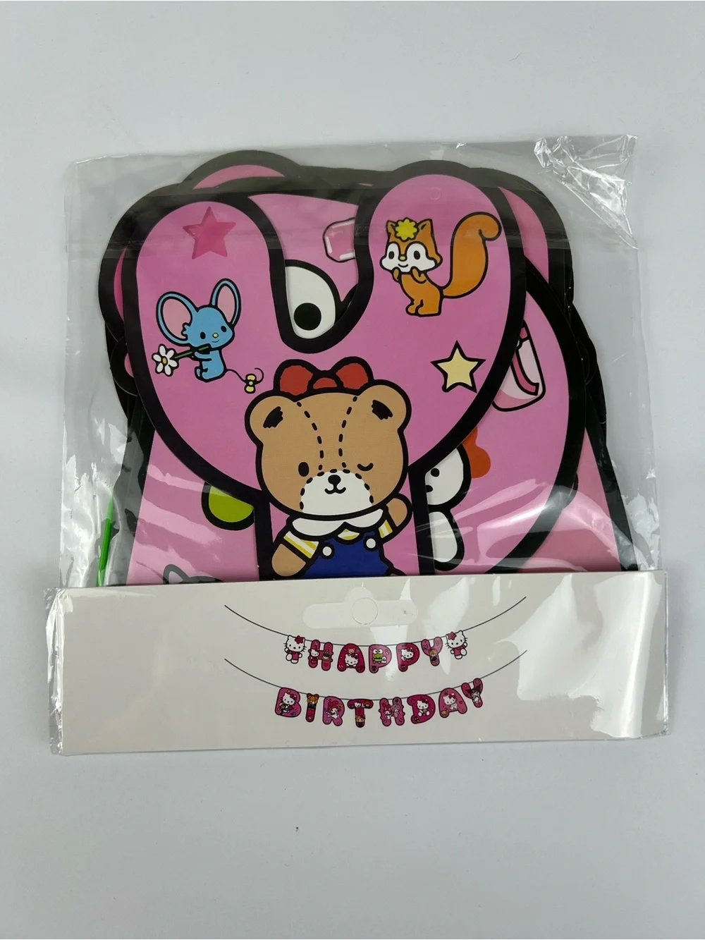 FINAL SALE! Hello Kitty Happy Birthday Banner Pink Party Decoration NEW
